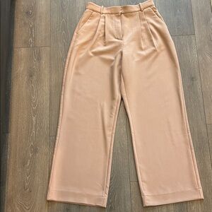 Abercrombie High Rise Sloane Tailored Pant | Tan | Size 8 | Regular | Curve Love
